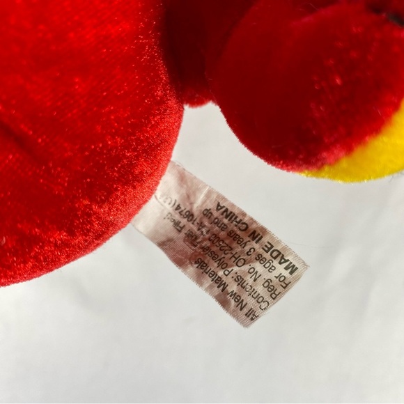 Small Red Bull Dog 11” Plush - Picture 4 of 5